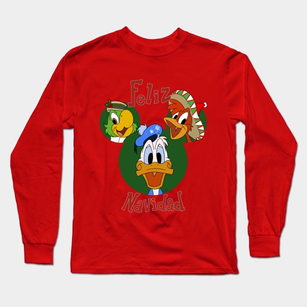 Viva Navidad Long Sleeve T-Shirt by zipadeelady